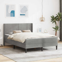 Struttura letto con materasso 2 pcs Grigio chiaro Velluto 3414861
