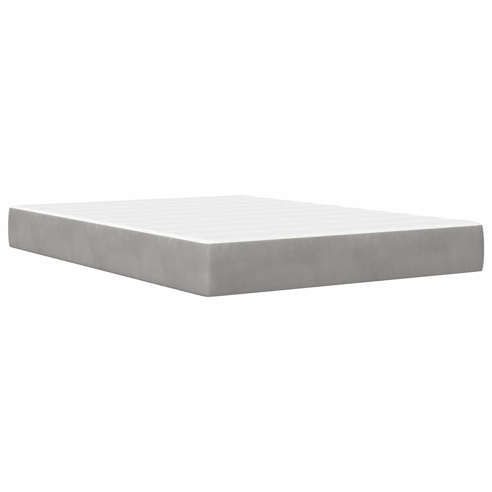 Struttura letto con materasso 2 pcs Grigio chiaro Velluto 3414861