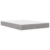 Struttura letto con materasso 2 pcs Grigio chiaro Velluto 3414861