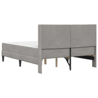 Struttura letto con materasso 2 pcs Grigio chiaro Velluto 3414861