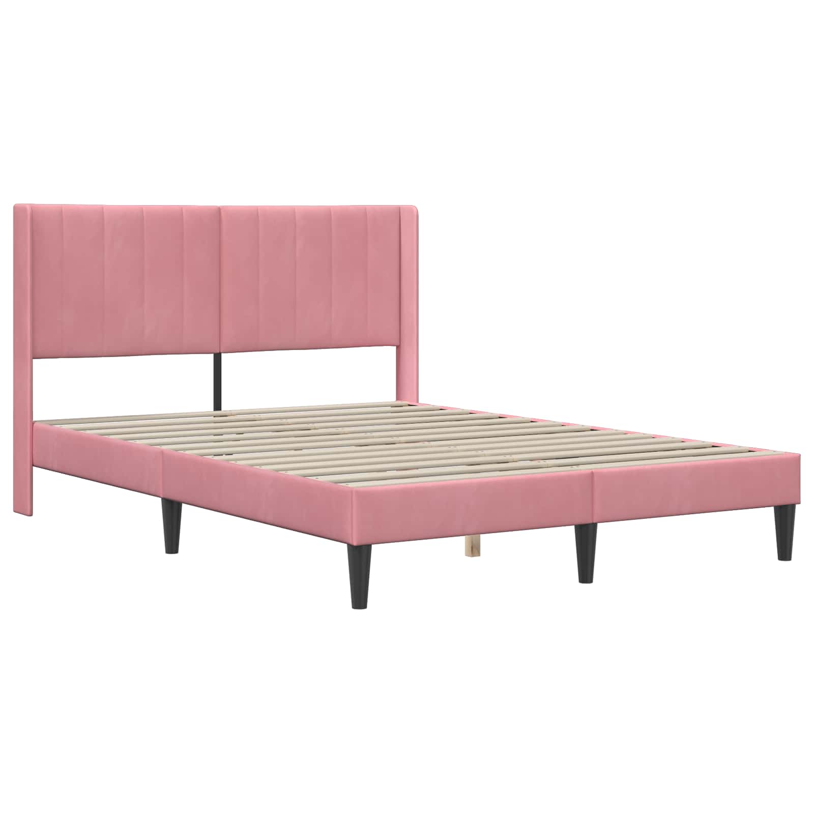 Struttura del letto Rosa 140 x 200 cm Velluto 3414870