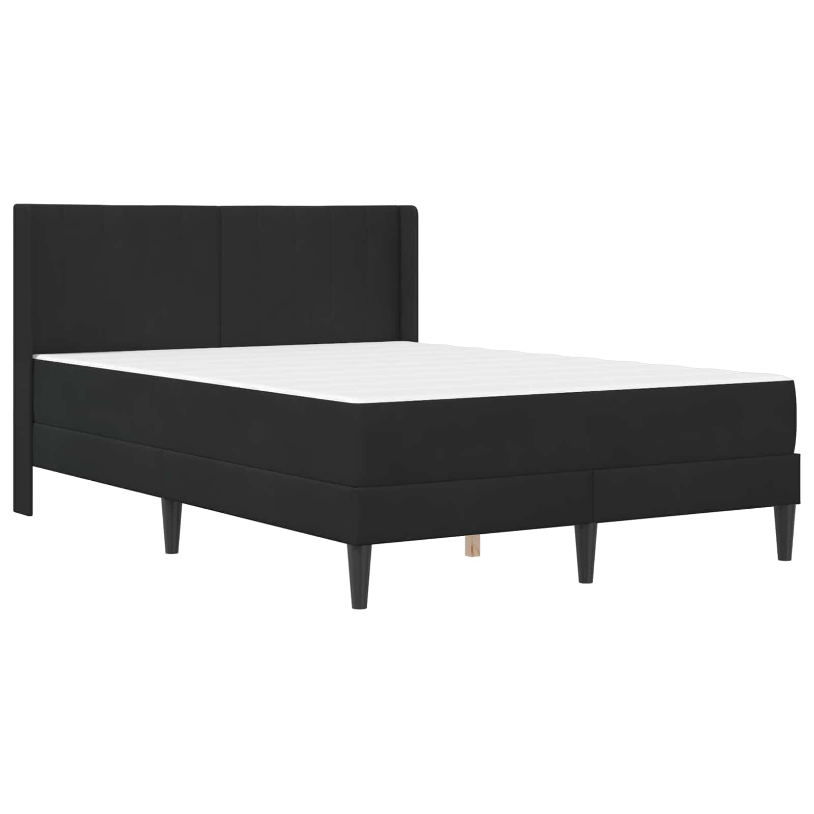 Struttura letto con materasso con testiera 2 pcs Nero Velluto 3414877