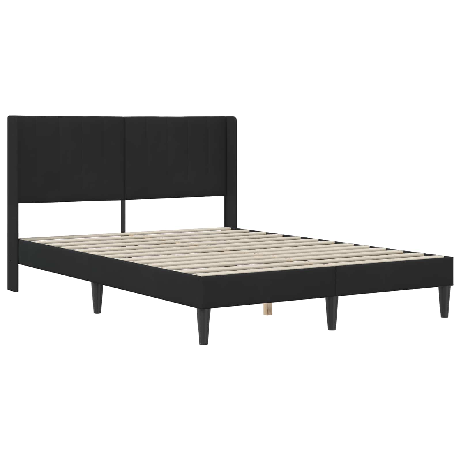 Struttura letto con materasso con testiera 2 pcs Nero Velluto 3414877