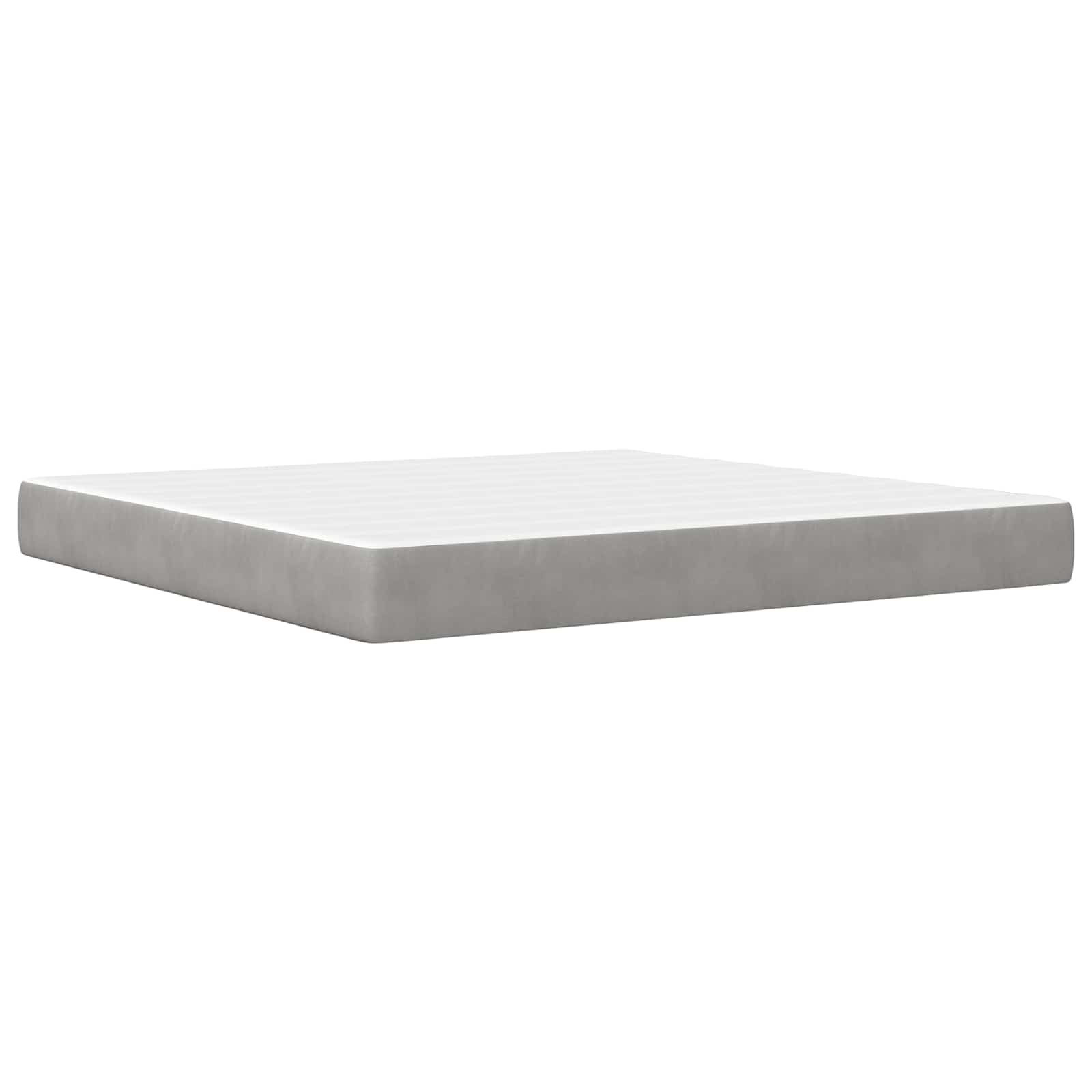 Struttura letto con materasso 2 pcs Grigio chiaro Velluto 3414879