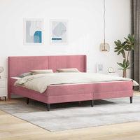Struttura letto con materasso con testiera 2 pcs Rosa Velluto 3414888