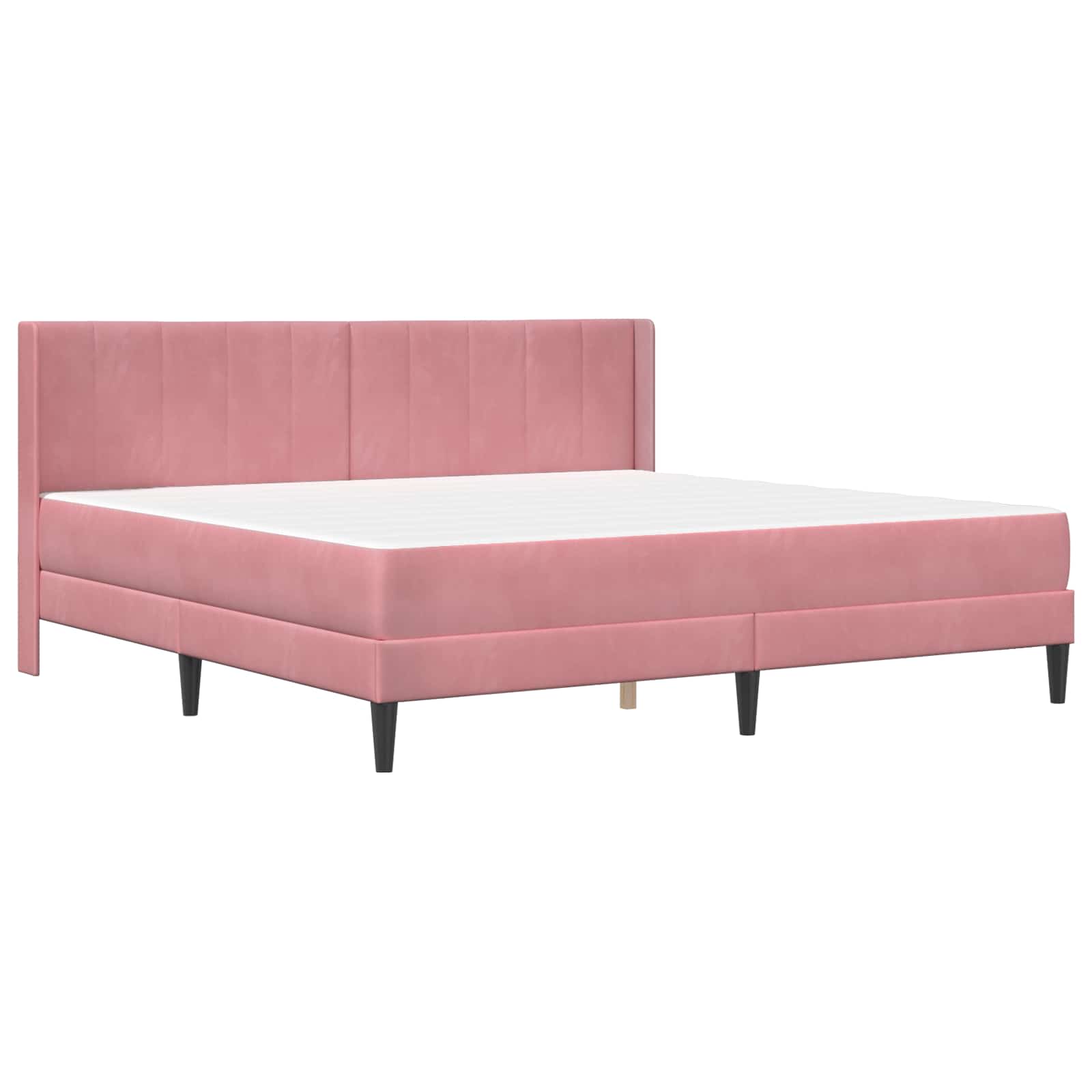 Struttura letto con materasso con testiera 2 pcs Rosa Velluto 3414888