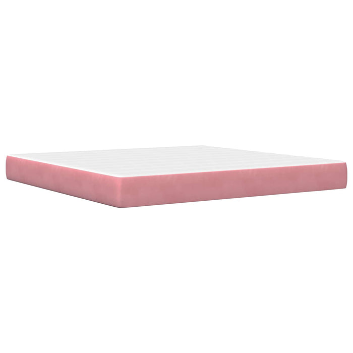 Struttura letto con materasso con testiera 2 pcs Rosa Velluto 3414888