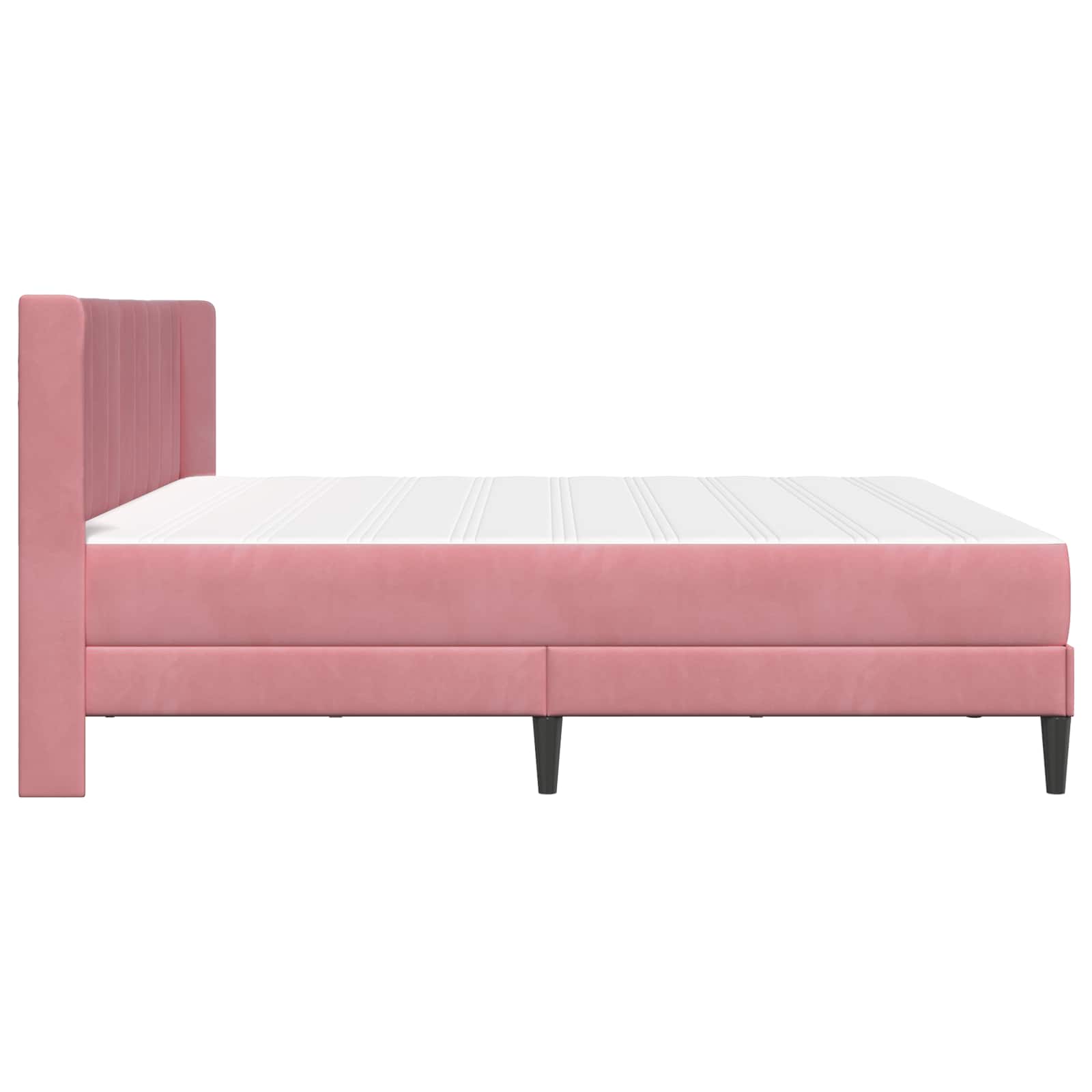Struttura letto con materasso con testiera 2 pcs Rosa Velluto 3414888