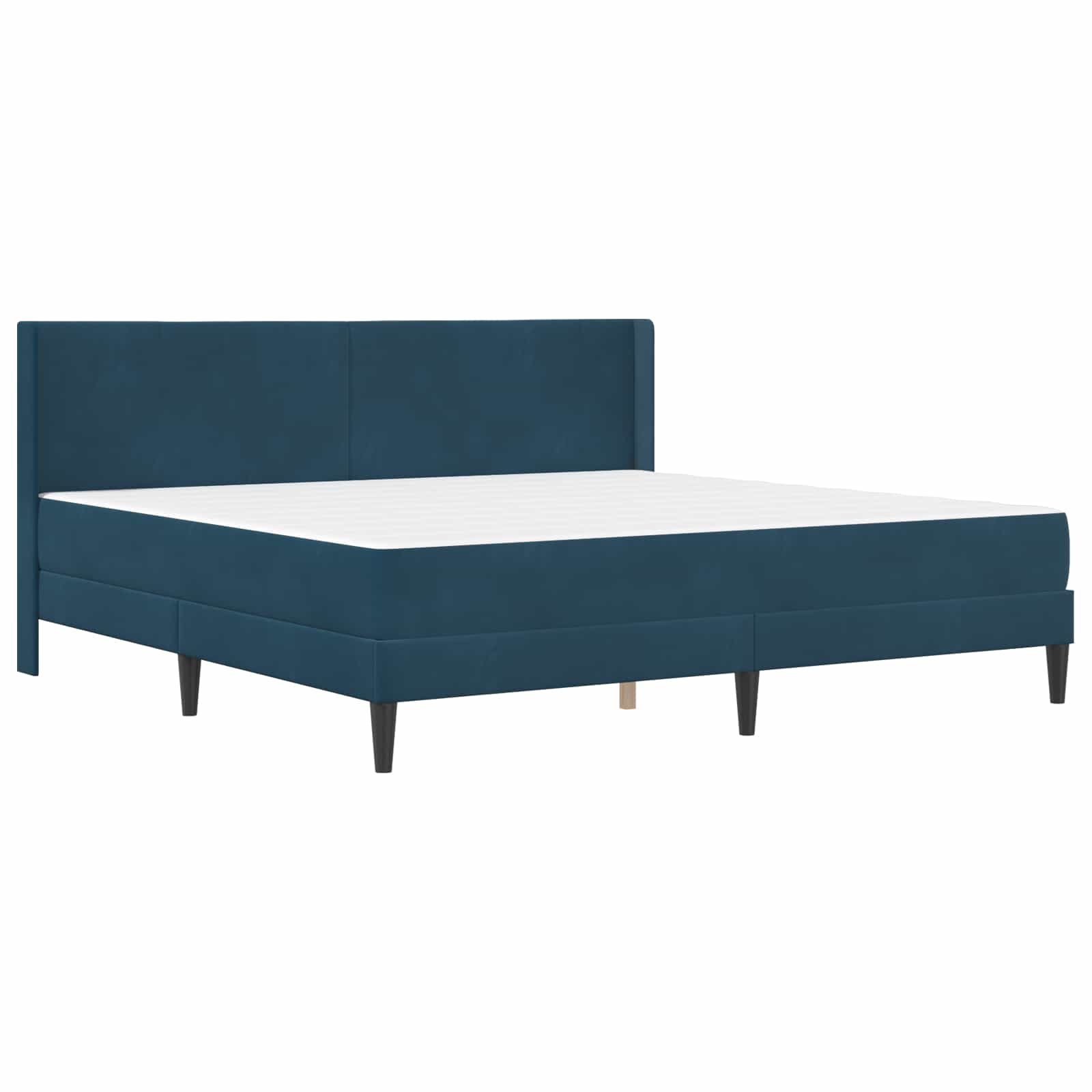 Struttura letto con materasso con testiera 2 pcs Blu Velluto 3414890