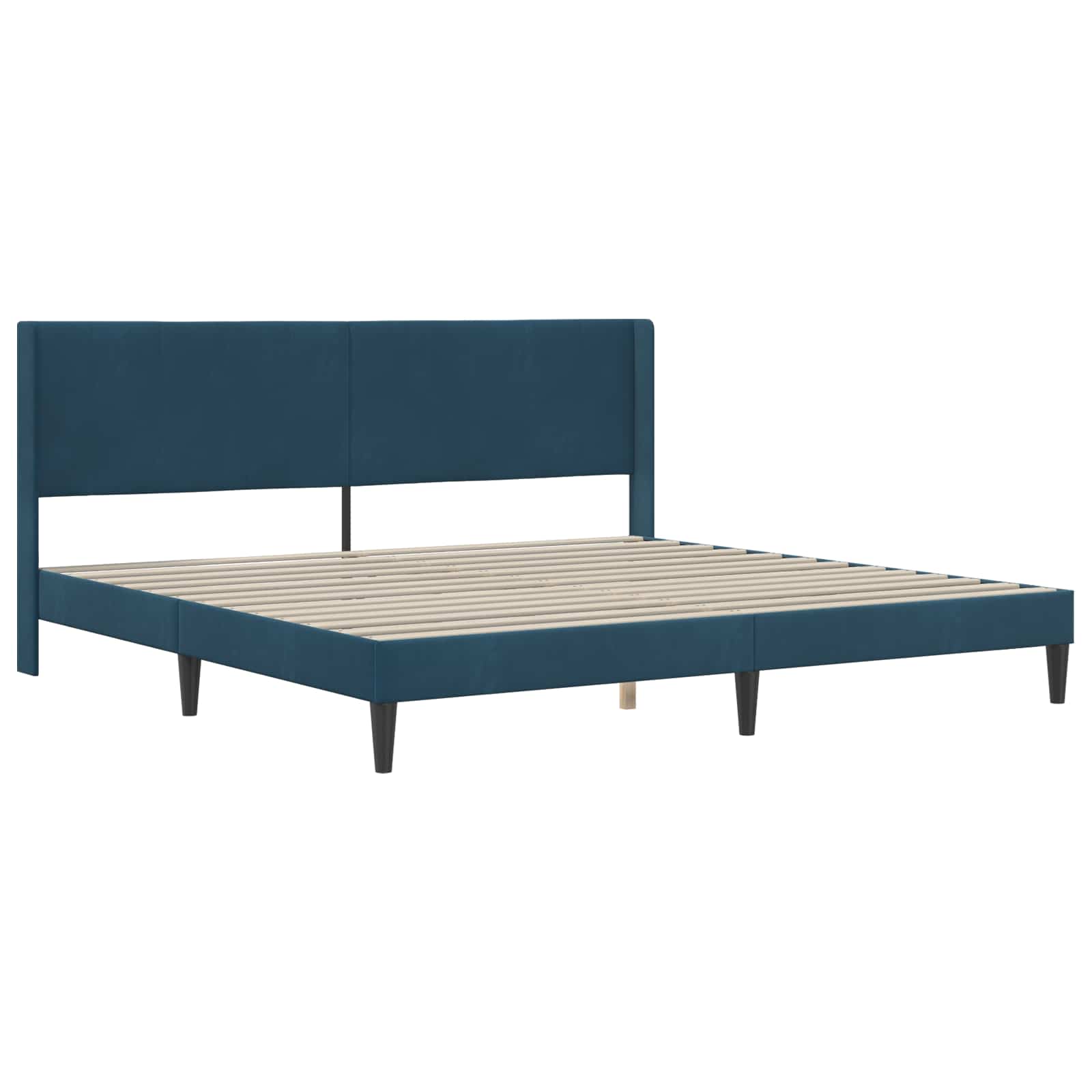 Struttura letto con materasso con testiera 2 pcs Blu Velluto 3414890