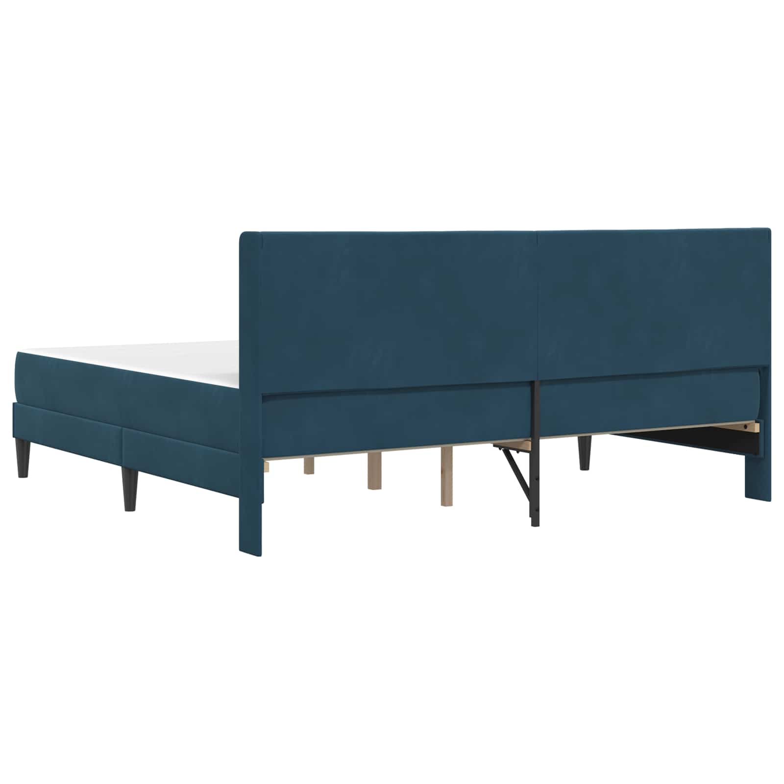 Struttura letto con materasso con testiera 2 pcs Blu Velluto 3414890