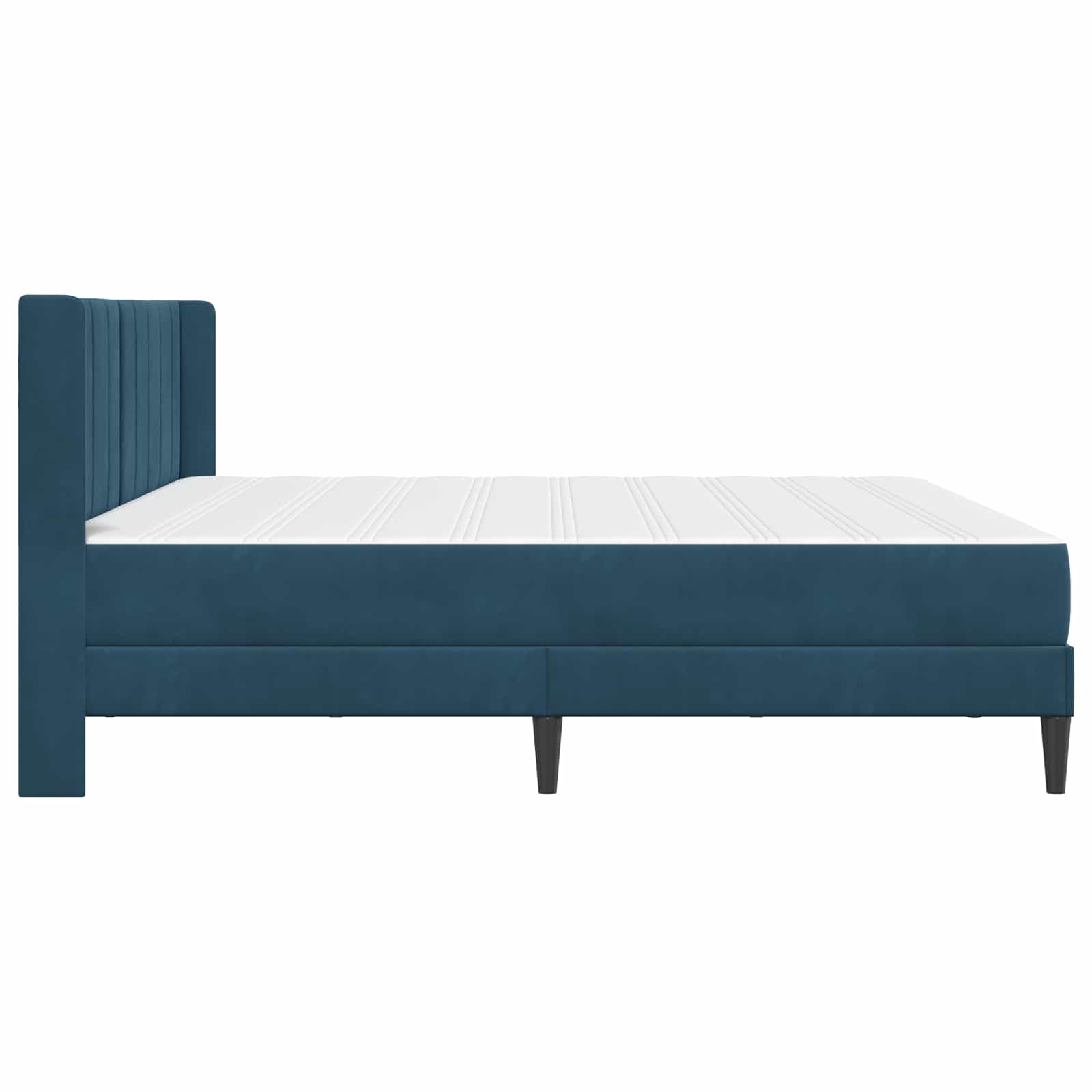 Struttura letto con materasso con testiera 2 pcs Blu Velluto 3414890