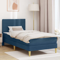 Struttura del letto Blu 90 x 190 cm Poliestere 3414933