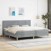 Struttura del letto Grigio chiaro 180 x 200 cm Poliestere 3414969
