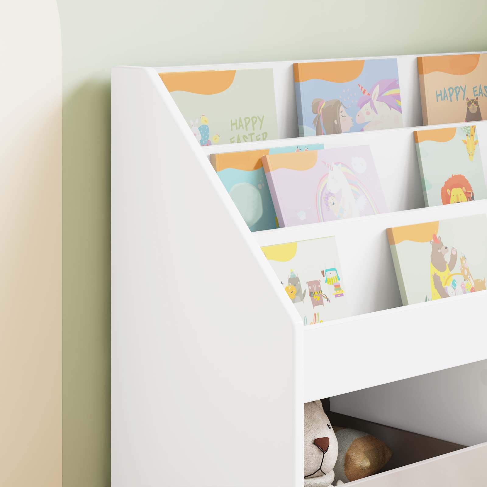 Libreria per Bambini Bianco 72,5 x 29,5 x 69 cm 892379