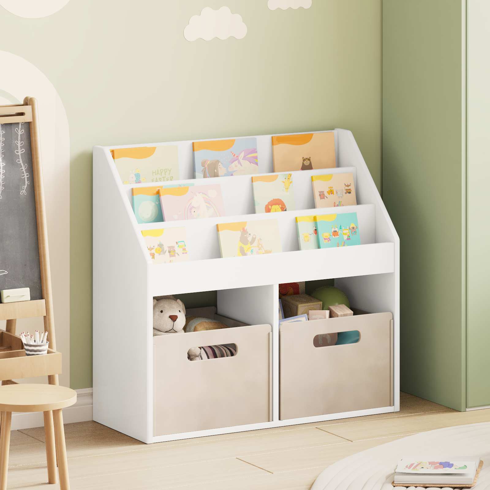 Libreria per Bambini Bianco 72,5 x 29,5 x 69 cm 892379