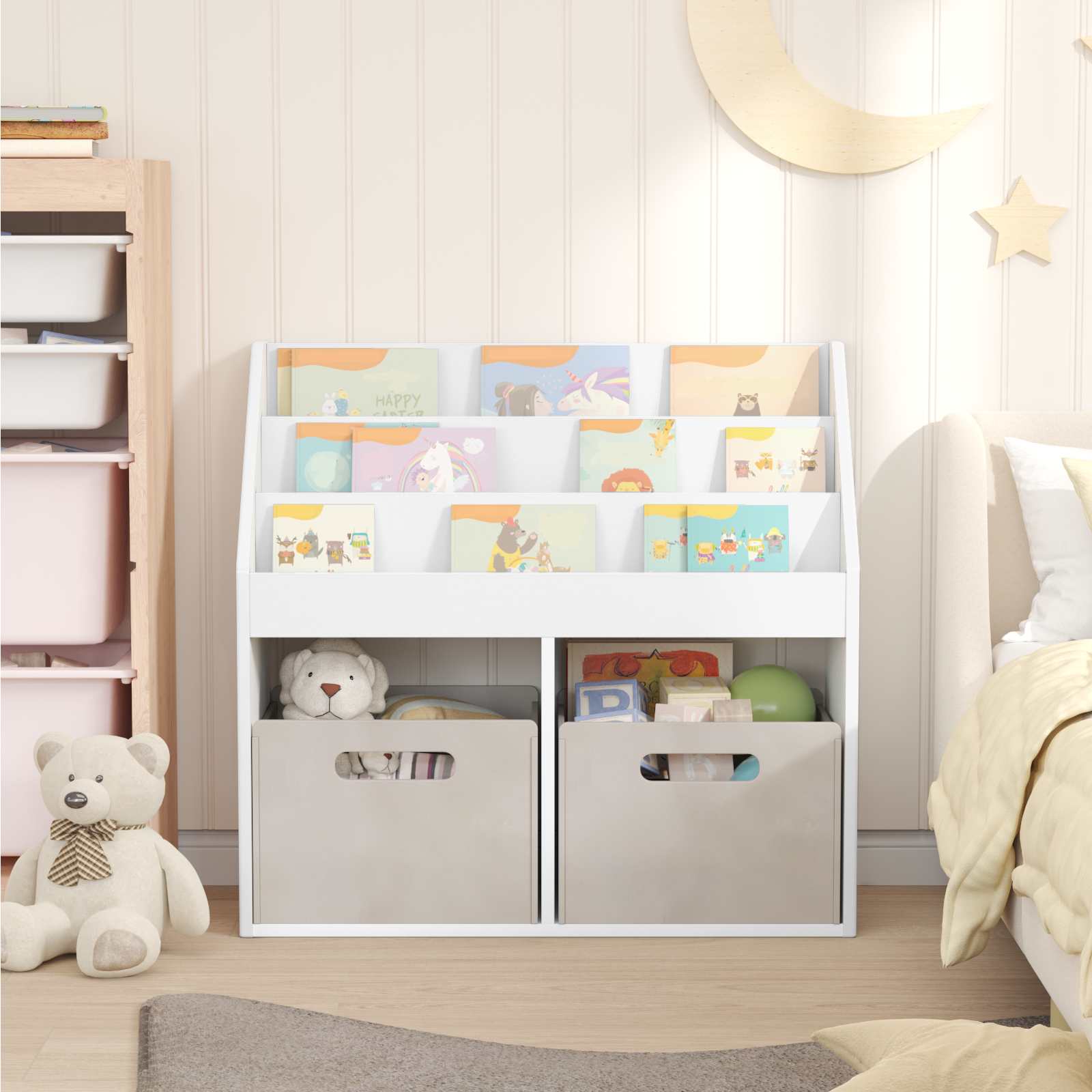 Libreria per Bambini Bianco 72,5 x 29,5 x 69 cm 892379