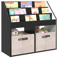 Libreria per Bambini Nero 72,5 x 29,5 x 69 cm Legno multistrato 892380