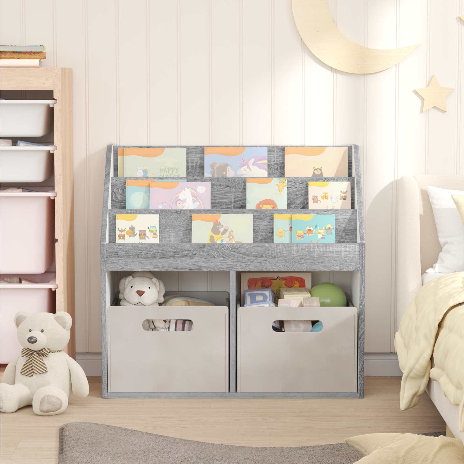 Libreria per Bambini Grigio Sonoma 72,5 x 29,5 x 69 cm 892385