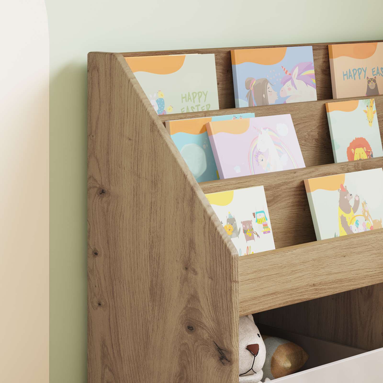 Libreria per Bambini Rovere artigianale 72,5 x 29,5 x 69 cm 892388