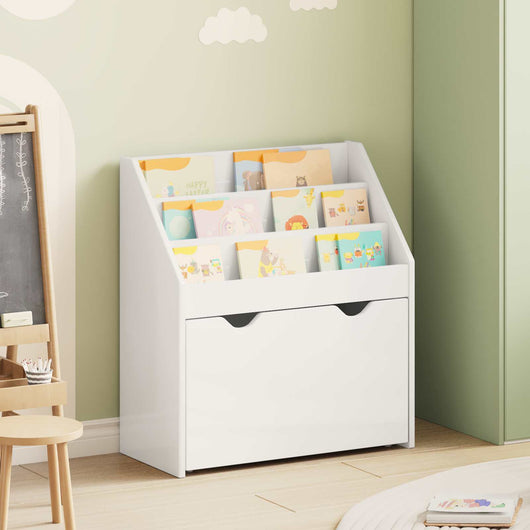 Libreria per Bambini Bianco Lucido 60 x 29,5 x 69 cm 892393