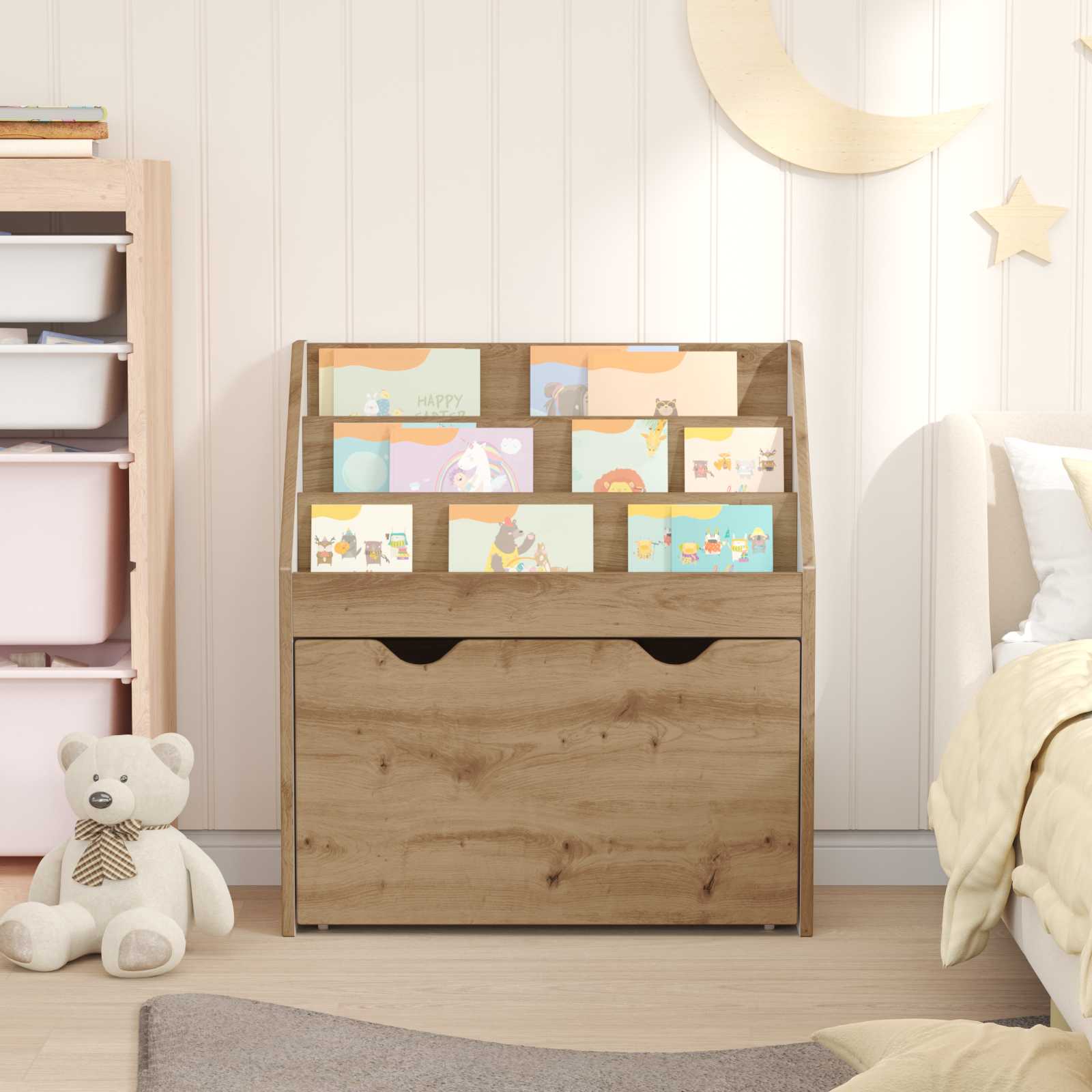 Libreria per Bambini Rovere artigianale 60 x 29,5 x 69 cm 892398