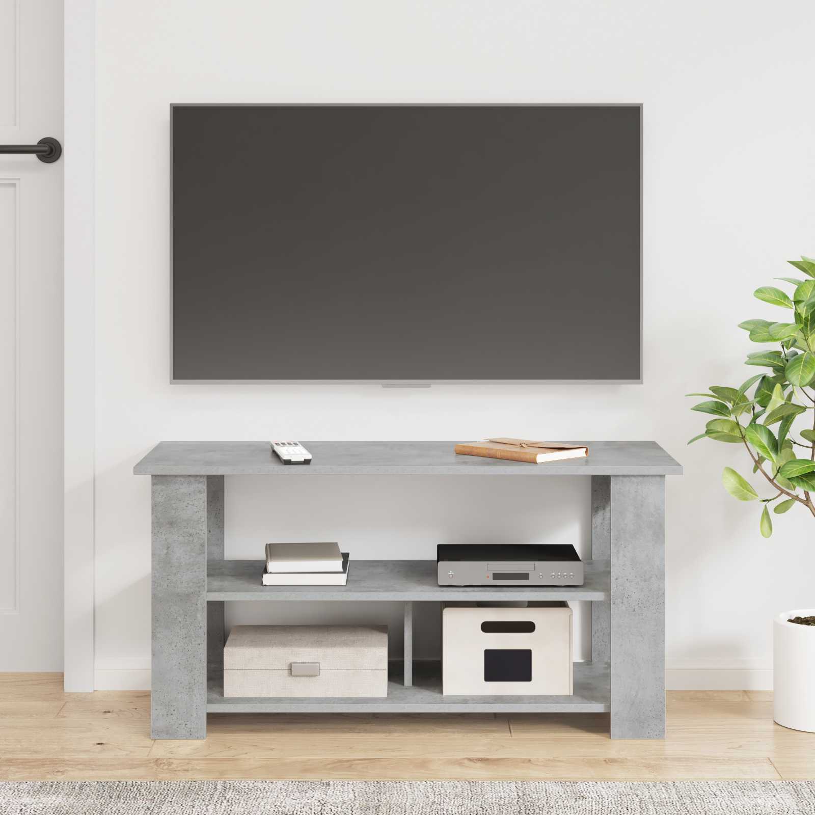Supporto TV Grigio cemento 100 x 40 x 50 cm 8000391