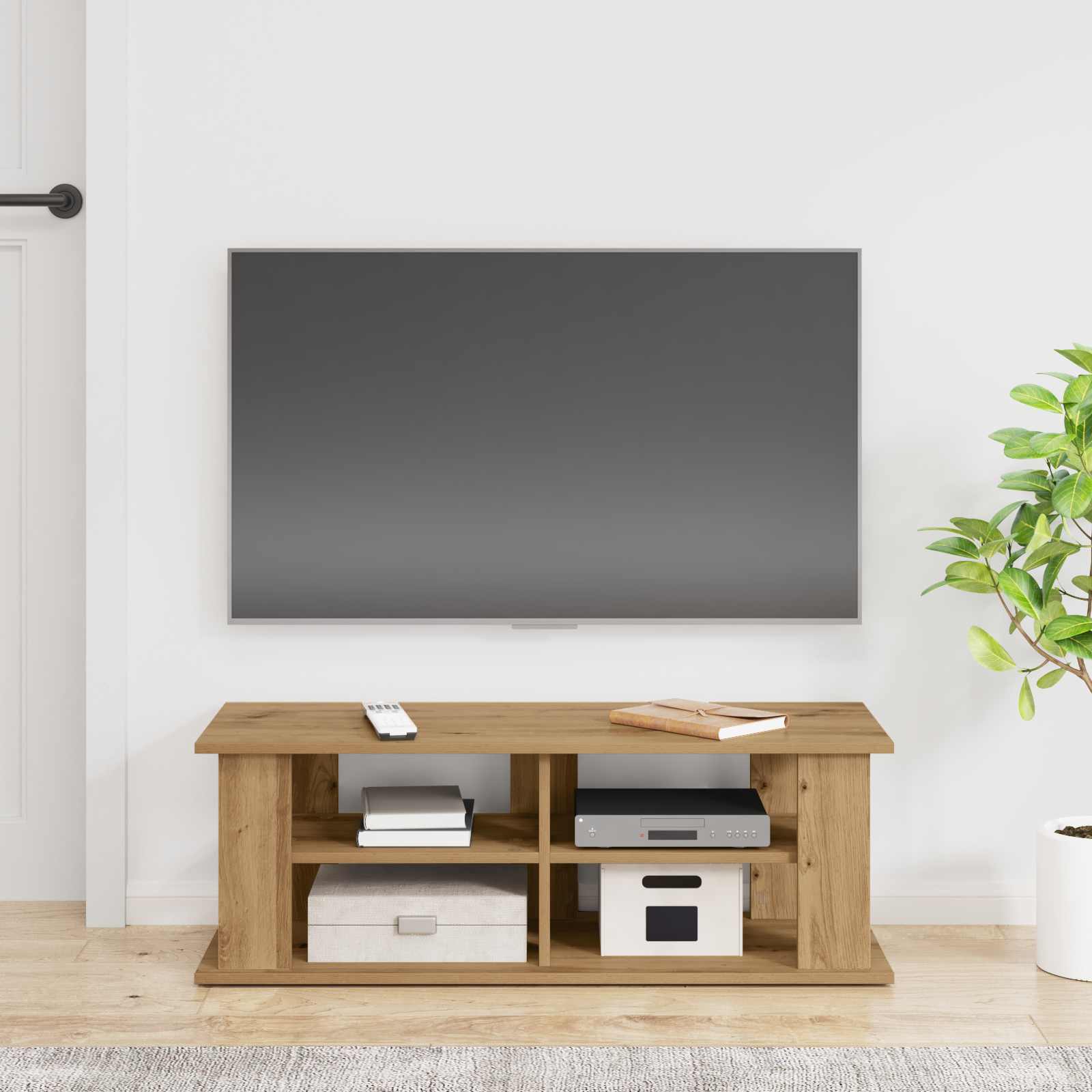 Supporto TV Rovere artigianale 96 x 35 x 33,5 cm 8000403