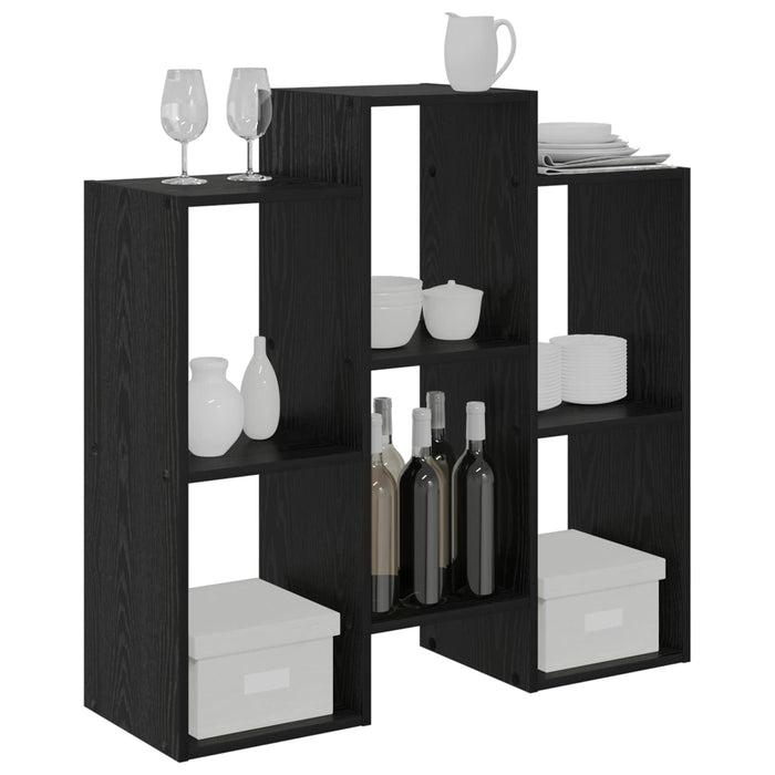 Credenza Rovere Nero 90 x 30 x 90 cm 8000405