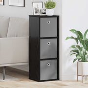 Credenza con cassetto Rovere Nero 30,5 x 27 x 84,5 cm 8000557