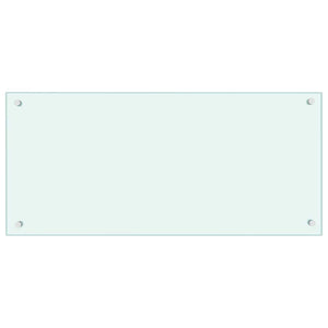 Rivestimento da Cucina 2 pcs Bianco 90 x 40 cm vetro temperato 3415419