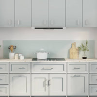 Rivestimento da Cucina 2 pz-Set di 2 Paraschizzi per Cucina Bianco 100 x 40 cm vetro temperato