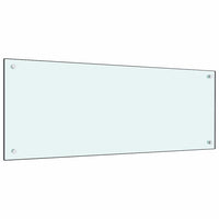 Rivestimento da Cucina 2 pcs Bianco 100 x 40 cm vetro temperato 3415422