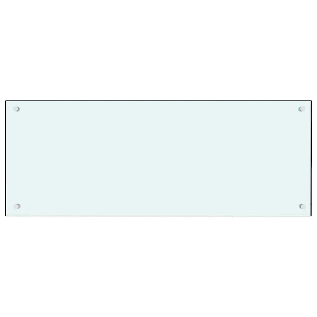 Rivestimento da Cucina 2 pcs Bianco 100 x 40 cm vetro temperato 3415422