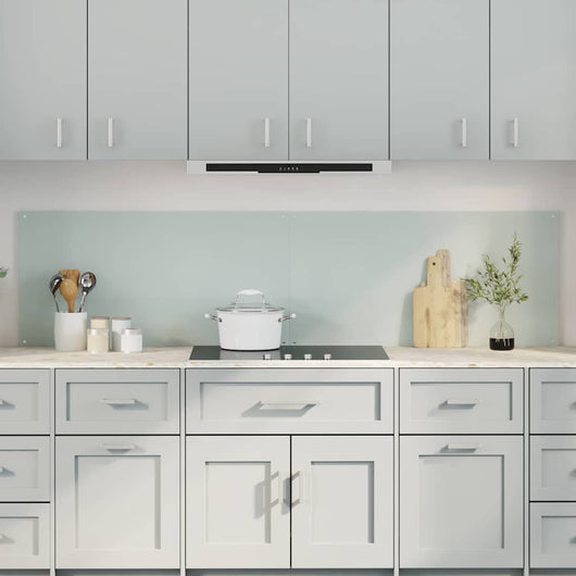 Rivestimento da Cucina 2 pcs Bianco 100 x 50 cm vetro temperato 3415423