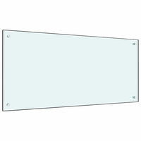 Rivestimento da Cucina 2 pcs Bianco 100 x 50 cm vetro temperato 3415423