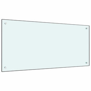 Rivestimento da Cucina 2 pcs Bianco 100 x 50 cm vetro temperato 3415423