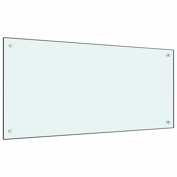 Rivestimento da Cucina 2 pcs Bianco 100 x 50 cm vetro temperato 3415423