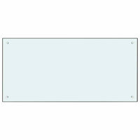 Rivestimento da Cucina 2 pcs Bianco 100 x 50 cm vetro temperato 3415423