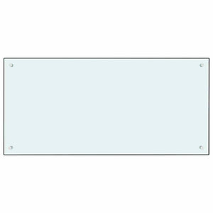 Rivestimento da Cucina 2 pcs Bianco 100 x 50 cm vetro temperato 3415423
