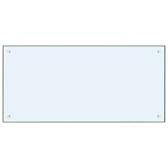 Rivestimento da Cucina 2 pcs Bianco 100 x 50 cm vetro temperato 3415423