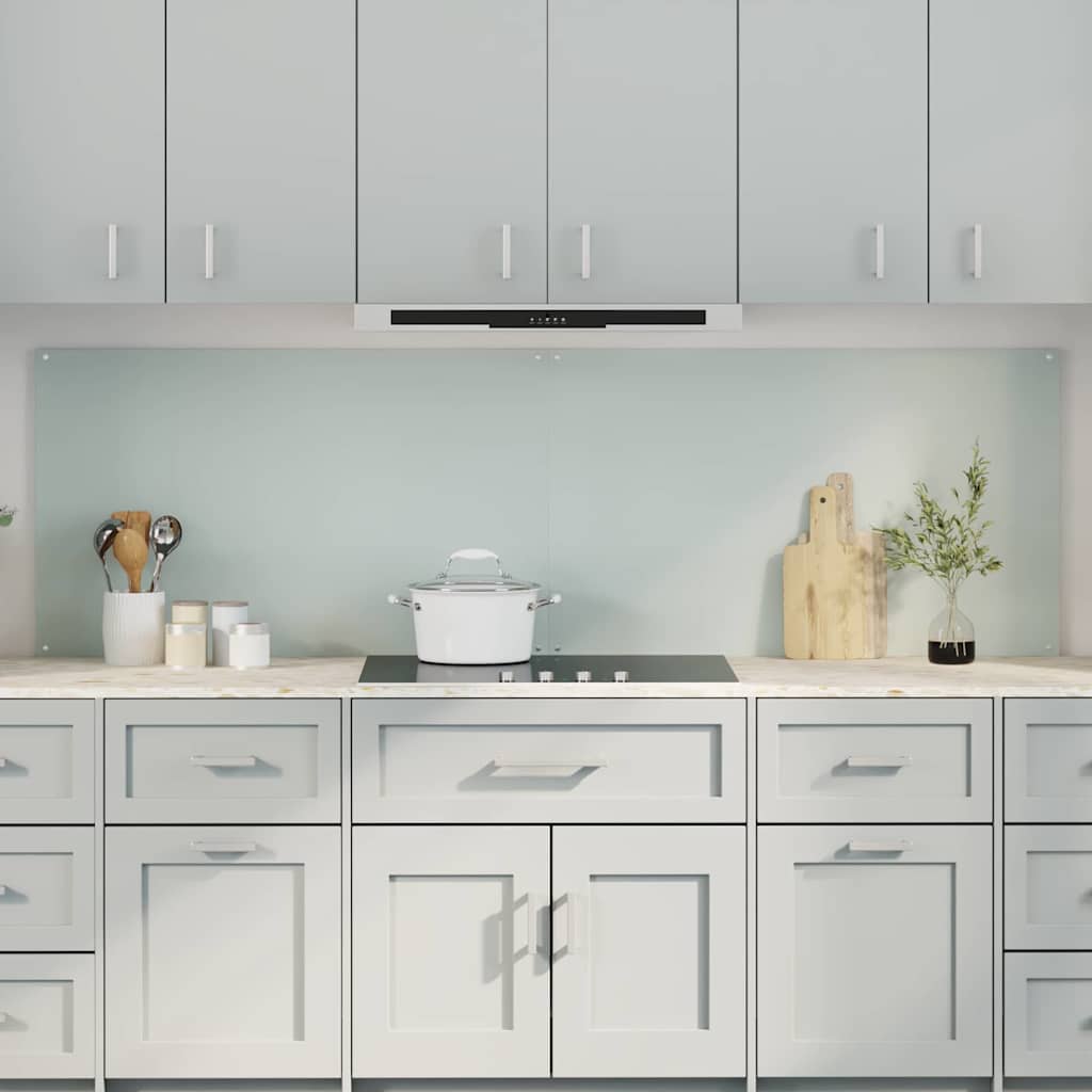 Rivestimento da Cucina 2 pcs Bianco 100 x 60 cm vetro temperato 3415424