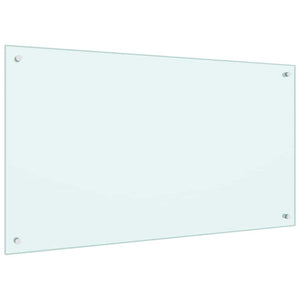 Rivestimento da Cucina 2 pcs Bianco 100 x 60 cm vetro temperato 3415424