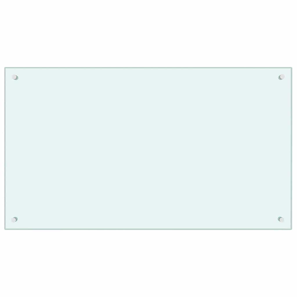 Rivestimento da Cucina 2 pcs Bianco 100 x 60 cm vetro temperato 3415424