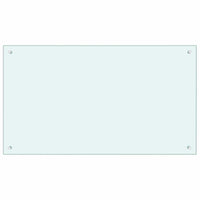Rivestimento da Cucina 2 pcs Bianco 100 x 60 cm vetro temperato 3415424