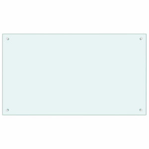 Rivestimento da Cucina 2 pcs Bianco 100 x 60 cm vetro temperato 3415424