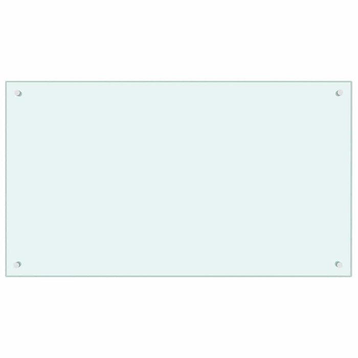 Rivestimento da Cucina 2 pcs Bianco 100 x 60 cm vetro temperato 3415424