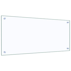 Rivestimento da Cucina 2 pz-Set di 2 Paraschizzi per Cucina Trasparente 90 x 40 cm 999647