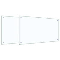 Rivestimento da Cucina 2 pcs Trasparente 90 x 50 cm 3415429