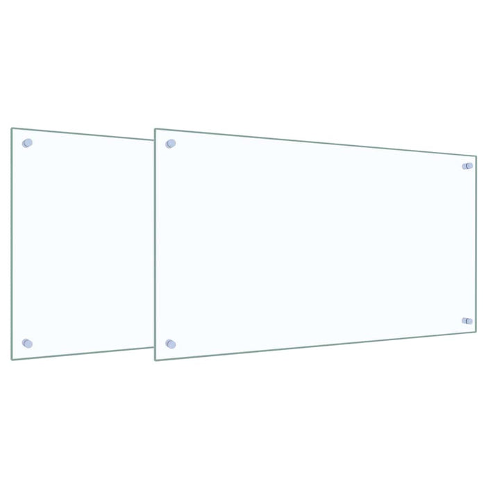 Rivestimento da Cucina 2 pcs Trasparente 90 x 50 cm 3415429